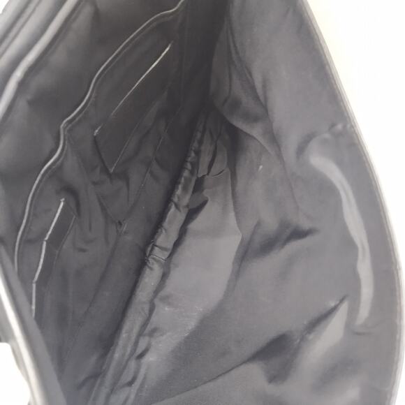 Coach Black Leather Double Pushlock Briefcase Laptop Business Crossbody Bag - Picture 16 of 16